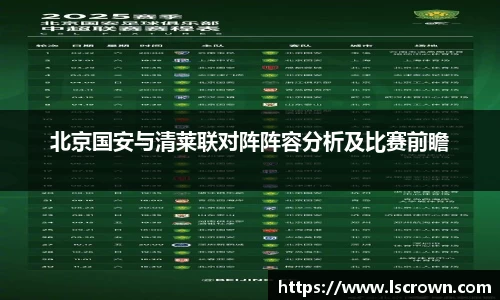 北京国安与清莱联对阵阵容分析及比赛前瞻